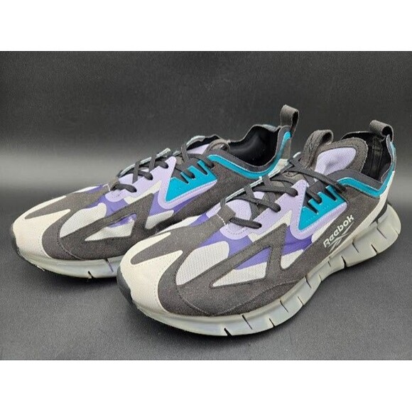 Reebok Shoes Mens 13 Zig Kinetica Concept Type 2 Black Teal Trainers FW5736 main image 5